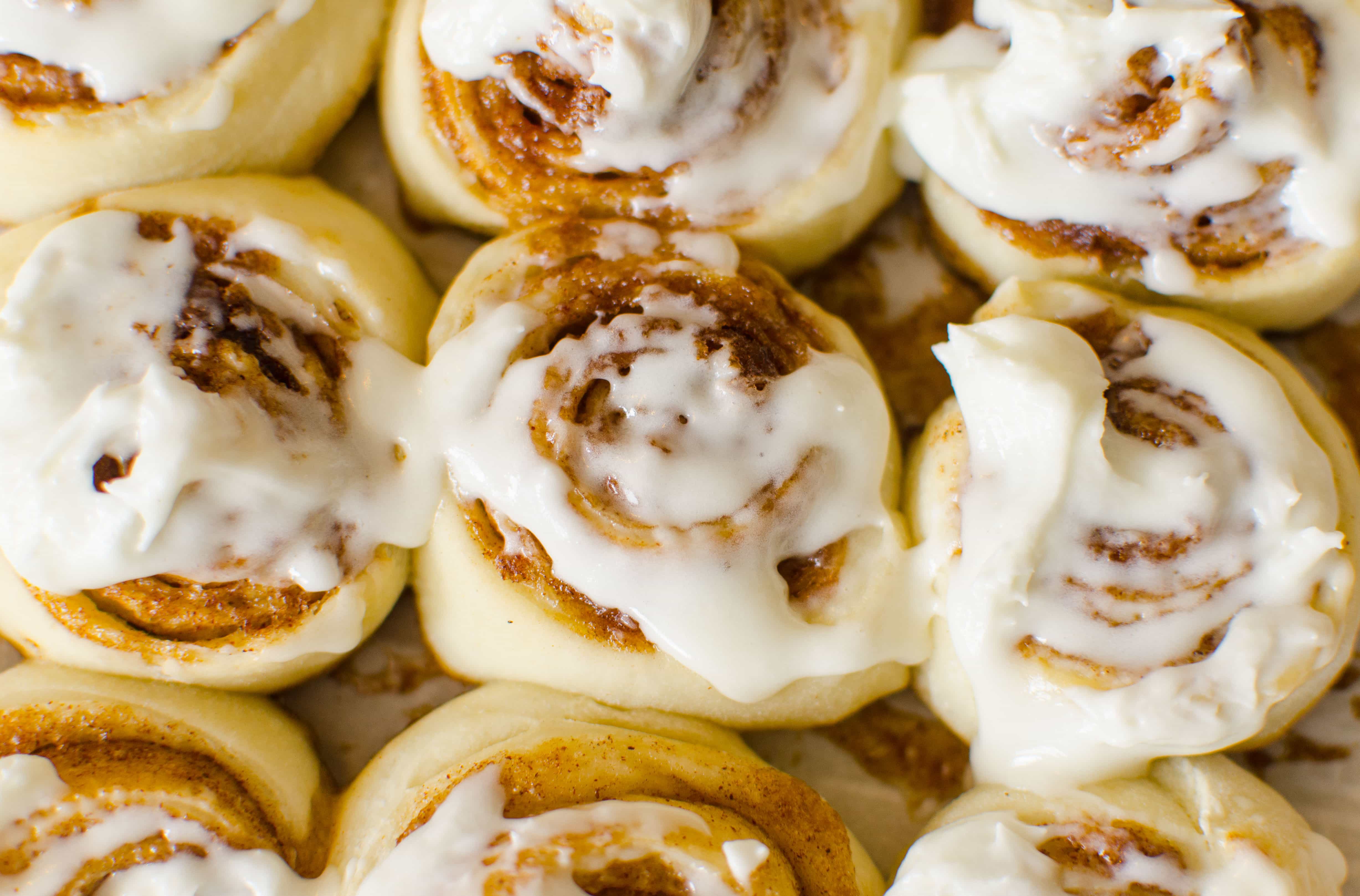 Quick and Easy Cinnamon Rolls are soft and chewy with the perfect ratio of bread to cinnamon filling, topped with a delicious vanilla butter cream. These are fresh, out of your oven in less than 90 minutes!
