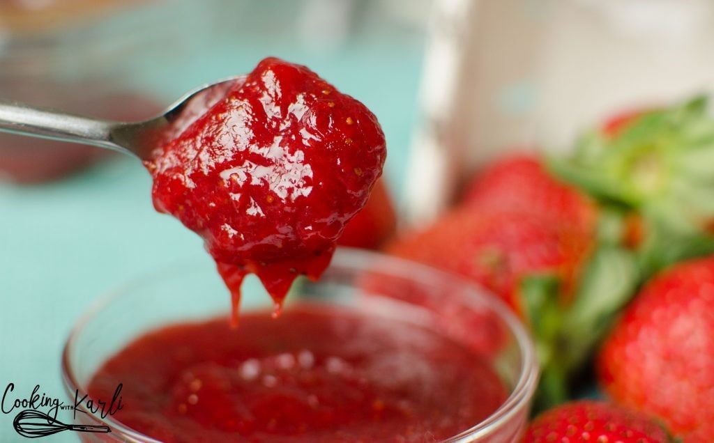 Instant Pot Strawberry Jam 2.0 is made of just three ingredients: Strawberries, sugar and cornstarch. The strawberry flavor shines bright in this jam that you'll be eating by the spoonful!