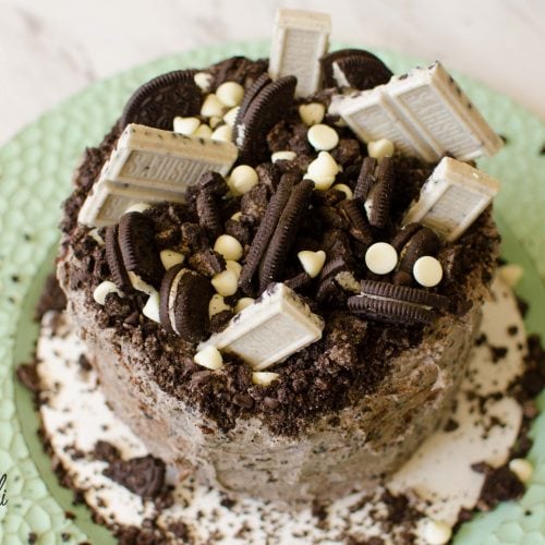 This fully loaded Oreo, cookies and cream layered cake is perfect for birthdays.