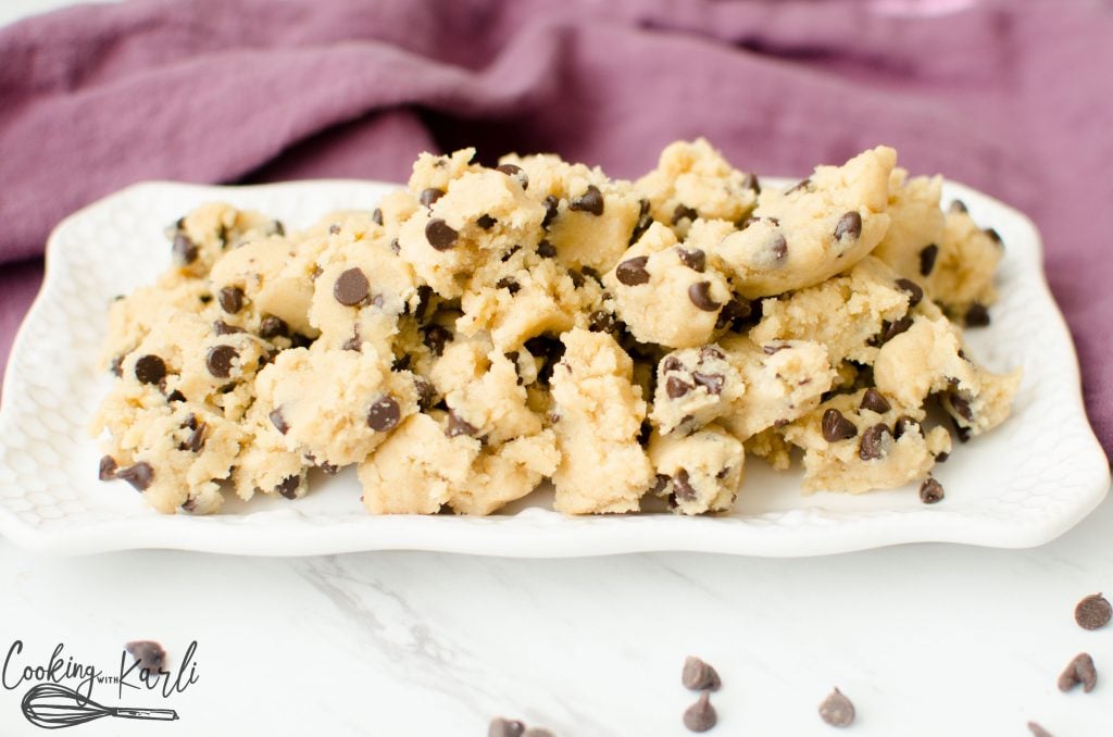 Edible Egg Free Cookie Dough is made for EATING! The taste and texture is just like the real deal- no one will be able to tell the difference!