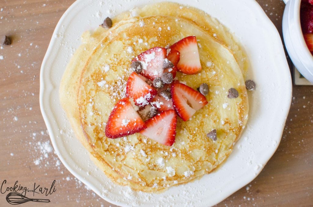 Thin Crepes made from pancake mix couldn't be any easier!