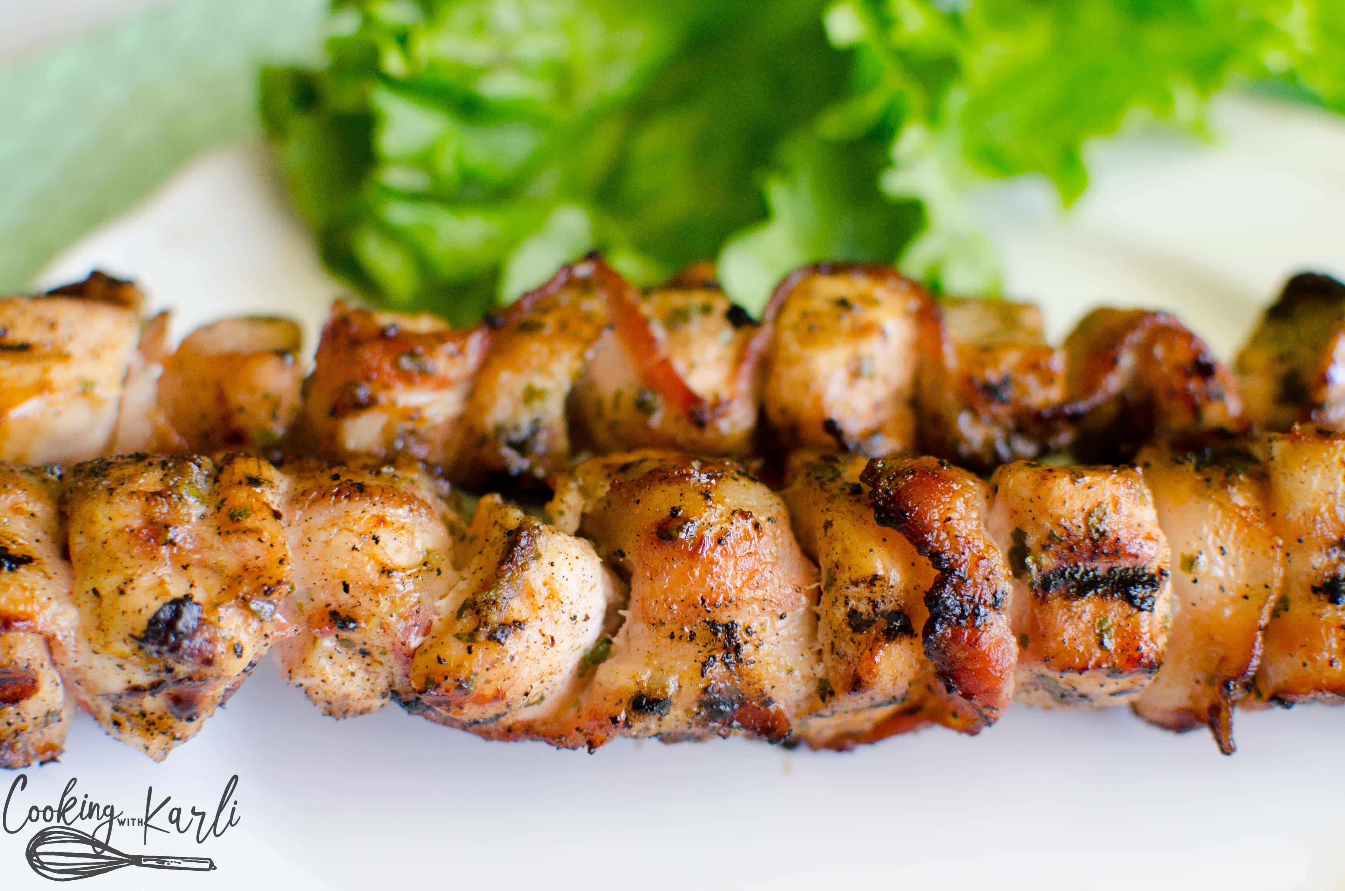 Chicken Bacon Ranch Kabobs are made on the grill and are perfect for summer.