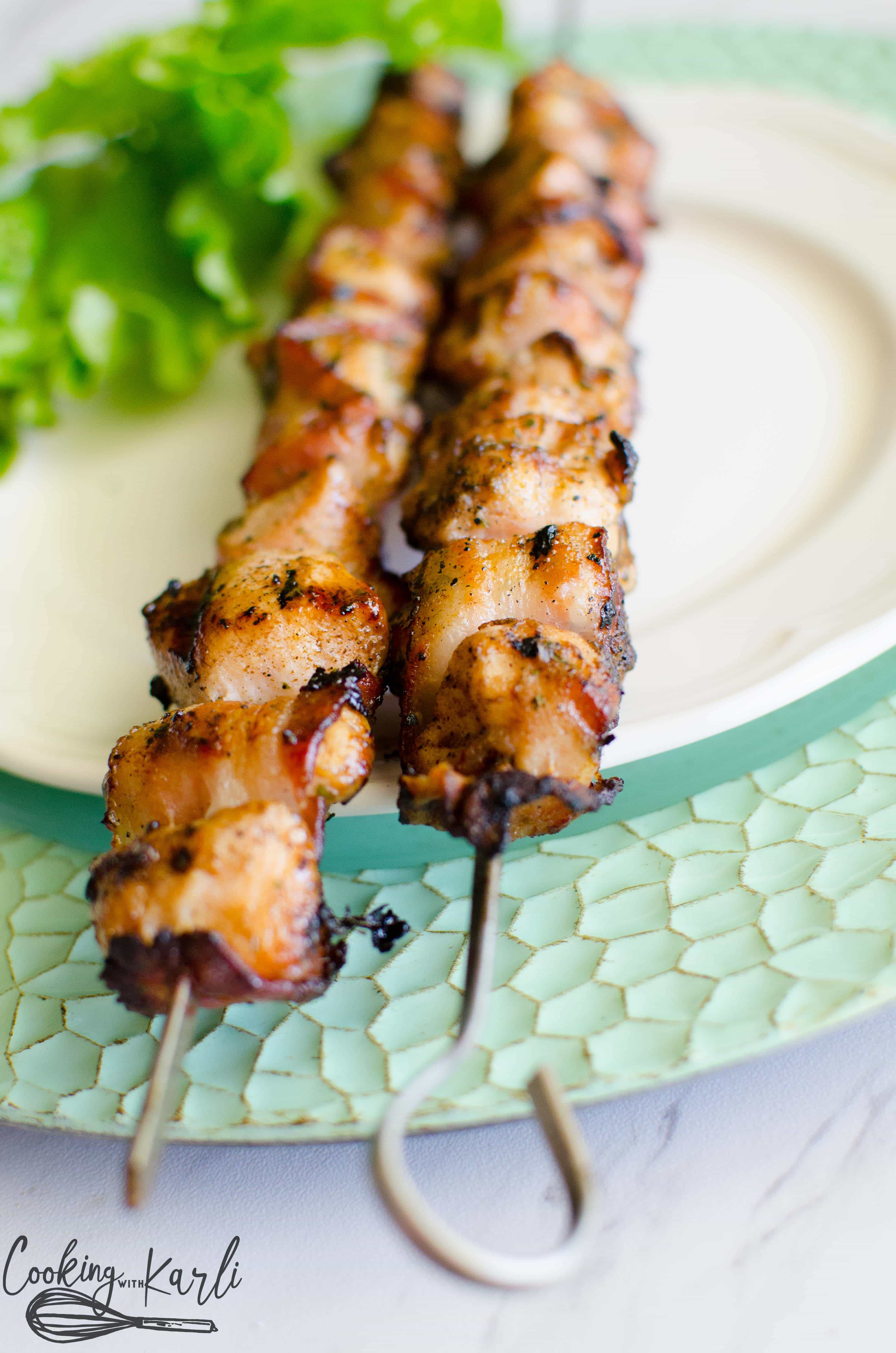 Grilling is everyone's favorite way to cook during the summer months. These chicken bacon ranch kabobs are perfect for Memorial Day weekend.