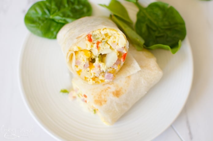 breakfast burrito filling that is made in the instant pot.