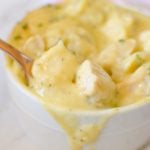 No prep, dump and start chicken and dumplings is a perfect weeknight meal.