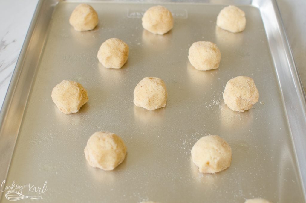 cinnamon and sugar covered cookie dough