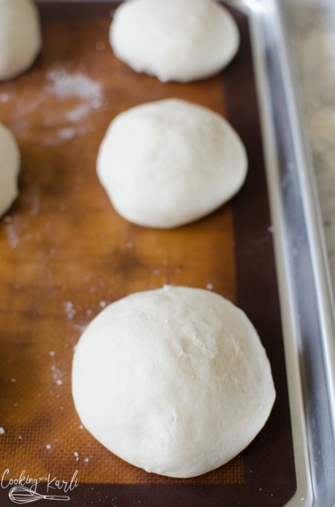 bread bowl dough rising.