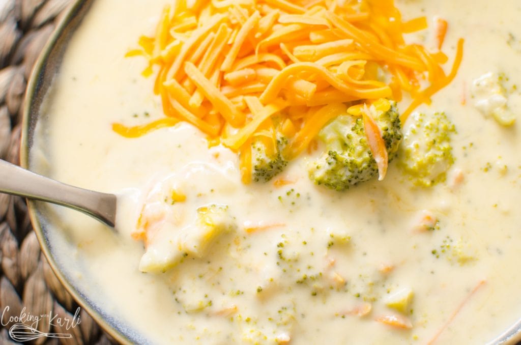 Broccoli Cheese or Broccoli Cheddar Soup made in the Instant Pot 