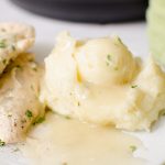 chicken with mashed potatoes and gravy in the Instant Pot