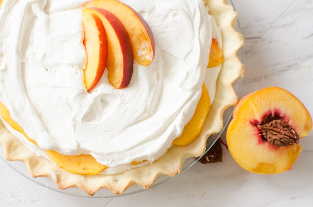 peaches and cream pie