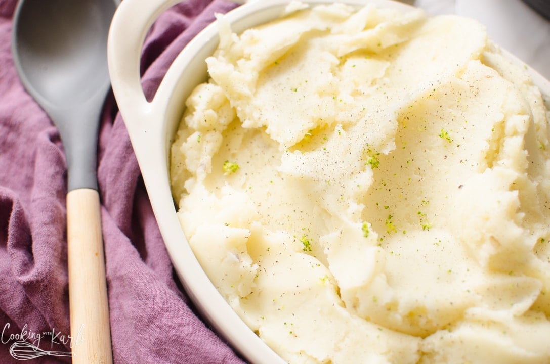 Instant Pot Mashed Potatoes served for a crowd