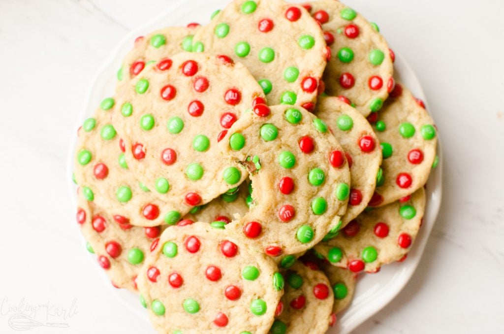 M&M Christmas Cookie