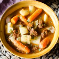 beef stew made in the Instant Pot