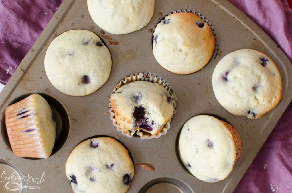 homemade blueberry muffin or quick bread