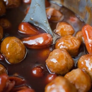 grape jelly meatballs and cocktail weenies