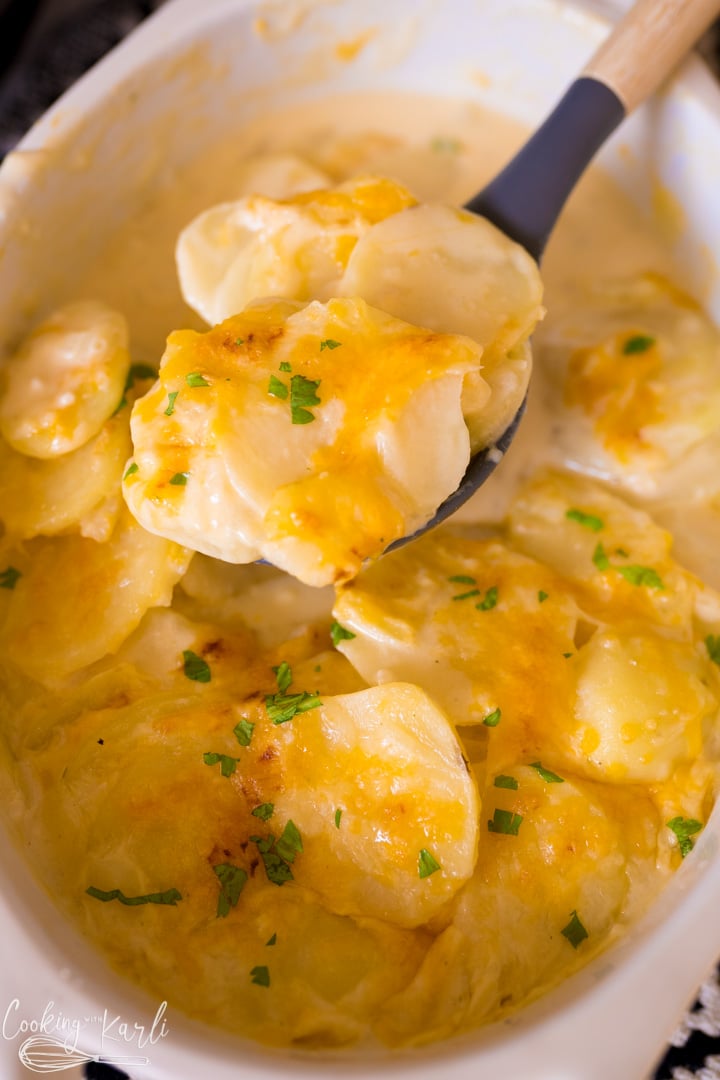 au gratin potatoes recipe made in the Instant Pot