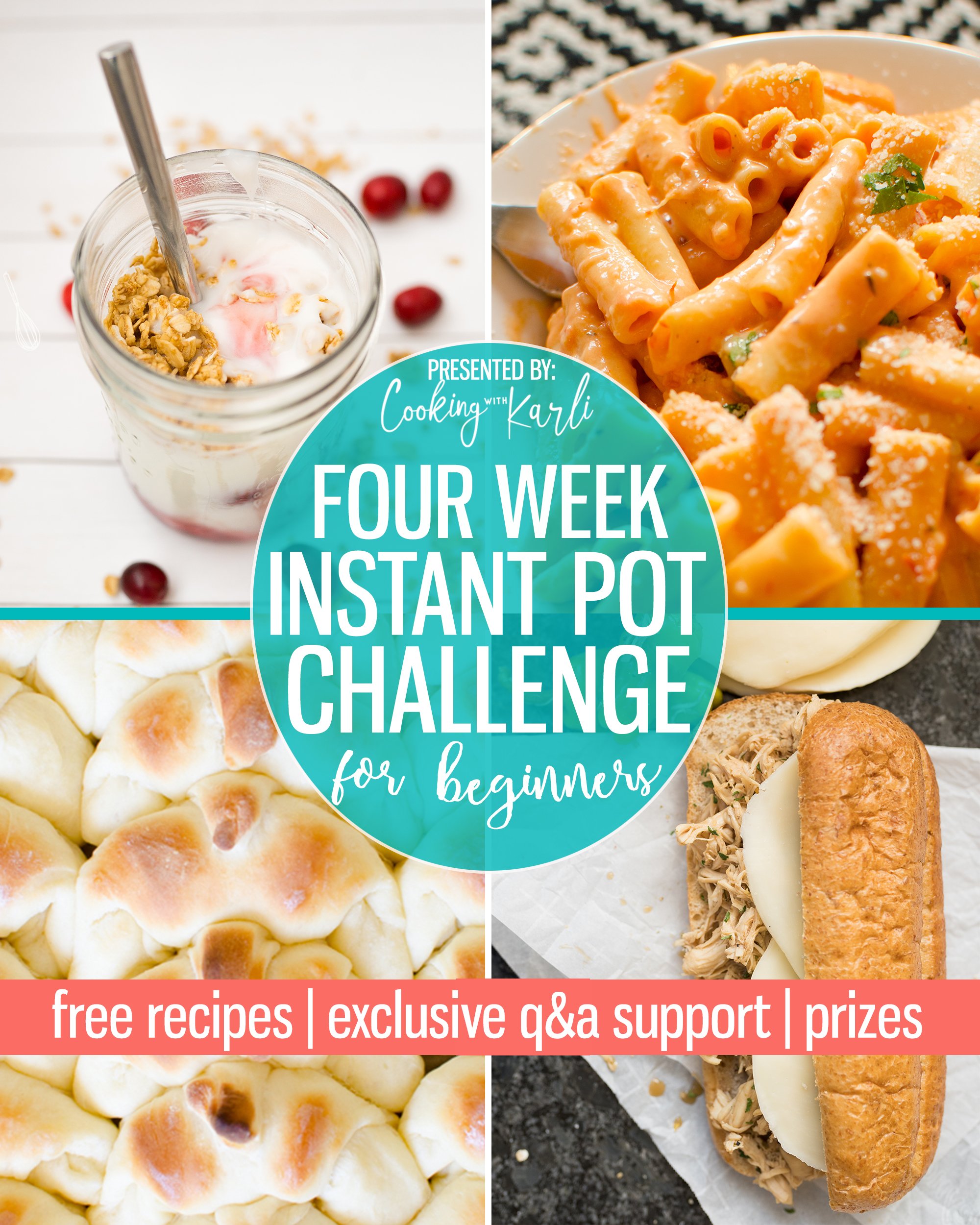 Are you, or someone you know, a little confused by the whole Instant Pot thing? QR & NPR say whaaat?! Join my FREE 4 week challenge and you'll leave feeling like an Instant Pot pro. ? Free recipes, exclusive facebook group, shopping lists.. and.. PRIZES!! |Cooking with Karli| #instantpot #instantpotrecipe #instantpotbeginner #beginner 