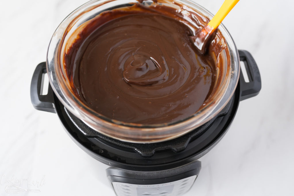 chocolate fondue in the Instant Pot 