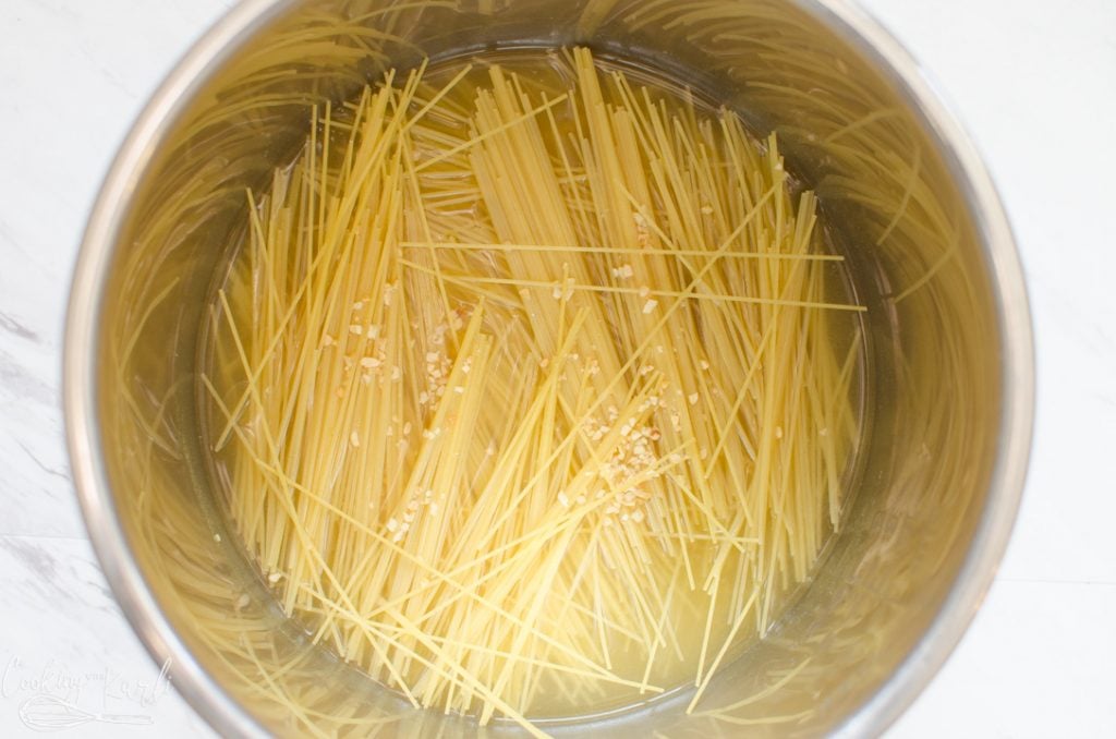 pasta in the Instant Pot for Tomato Basil Pasta