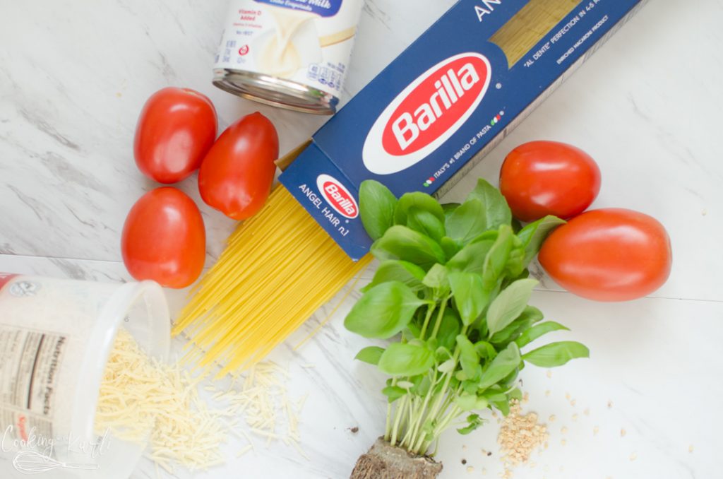 Ingredient shot for Tomato Basil Pasta