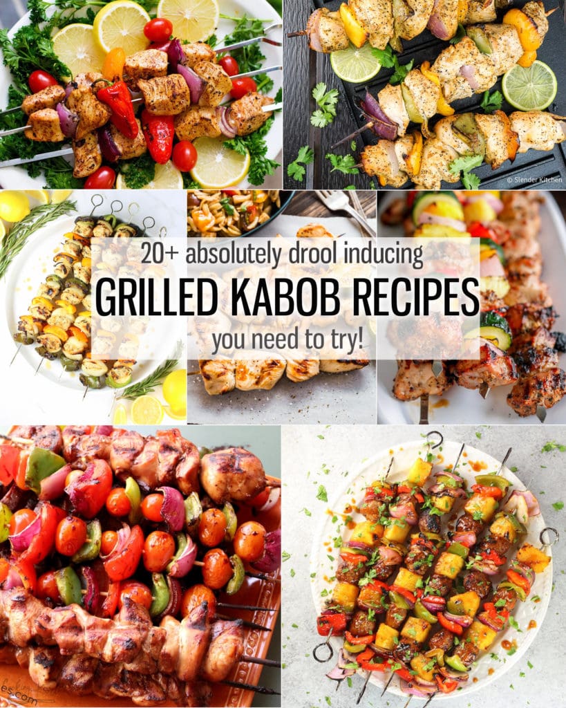Summer is the prefect time for ADVENTURE and GRILLING!! Let's combine the two and get creative with our KABOBS!! Here is a big old list of delicious and creative Kabobs for you and your grill to try this summer. |Cooking with Karli| #summer #grilling #kabobs #chickenkabobs #steakkabobs 