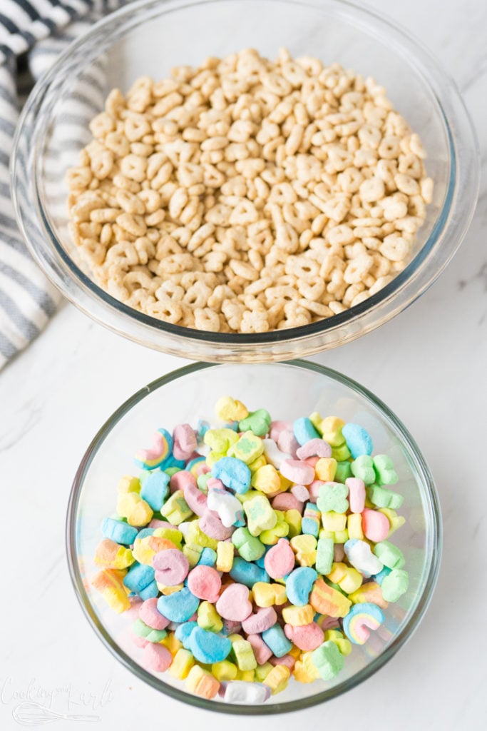 Cereal separated from the marshmallows