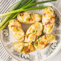 twice baked potatoes, easy and fast.