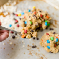 egg free monster cookie dough