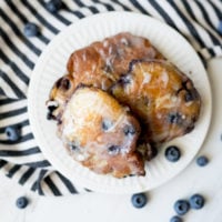 fresh blueberry fritters