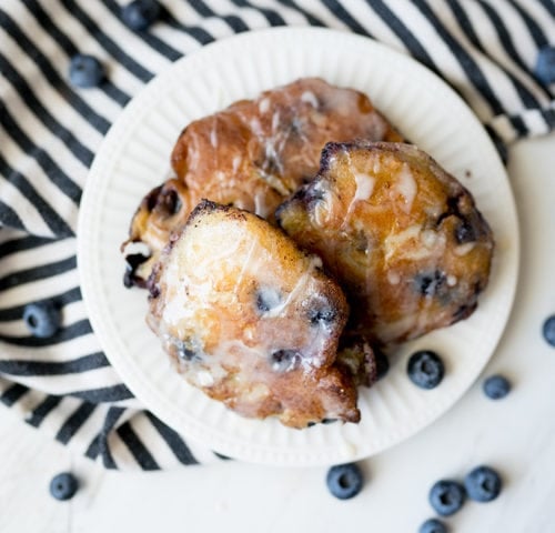 fresh blueberry fritters