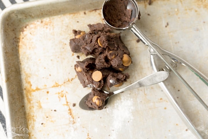 egg free chocolate peanut butter cookie dough 