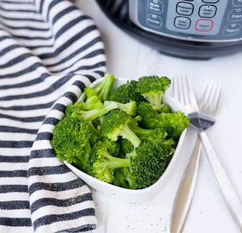 steamed broccoli from the Instant Pot