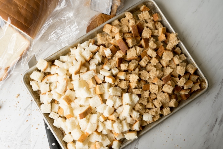 cubed bread for stuffing recipe