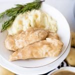chicken and gravy made in the Instant Pot