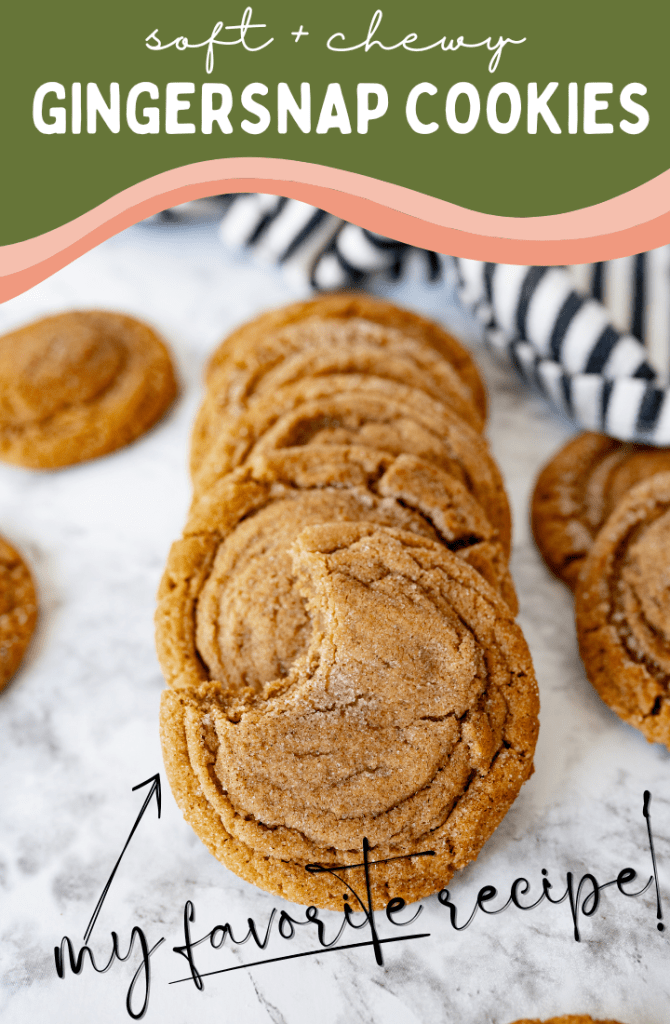 pin image for gingersnap cookies