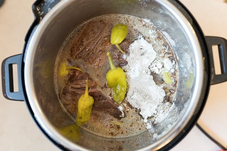 Mississippi pot roast in the Instant Pot 