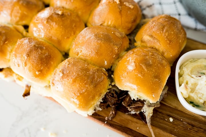 French dip sliders, final photo