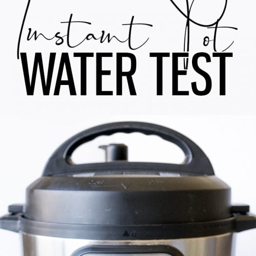 instant pot water test graphic