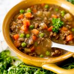 ground beef soup with veggies