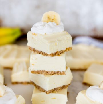 Banana Cream Cheesecake Squares