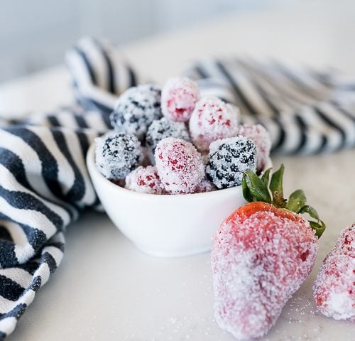 sugared berries
