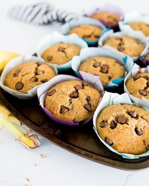 banana chocolate chip muffin recipe