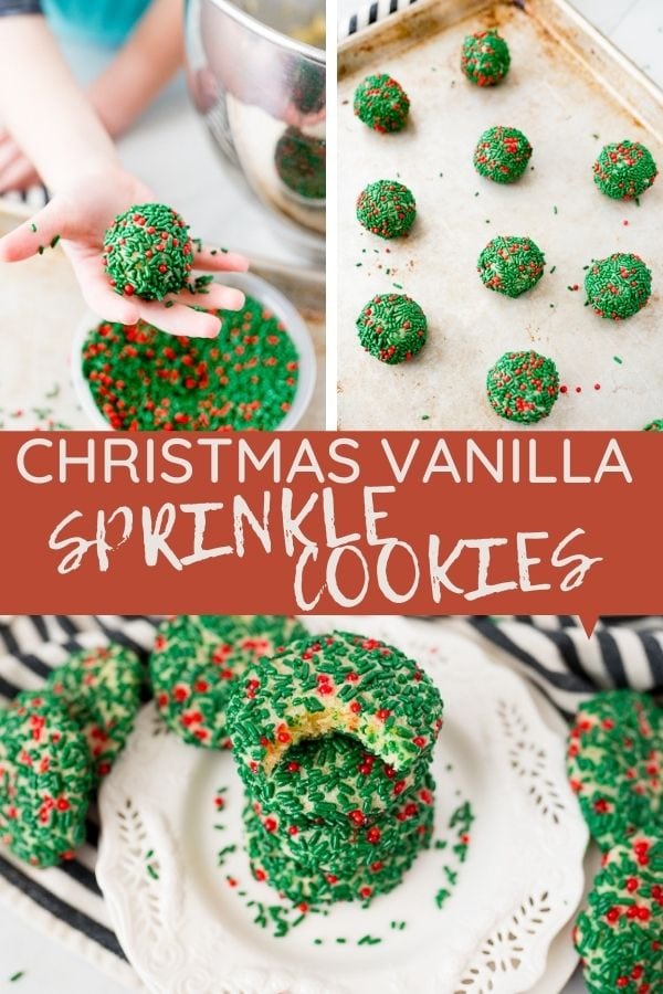Pin for Christmas sprinkle cookies