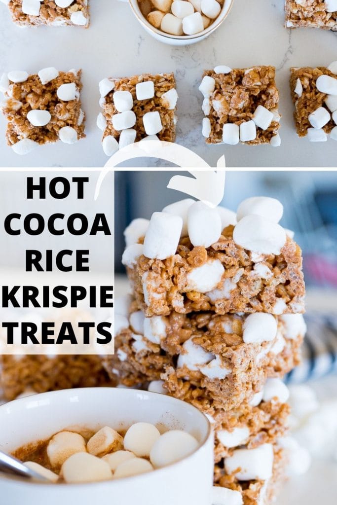 Pin image for hot cocoa Rice Krispie treats