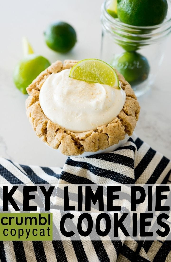 Pin image for key lime pie cookies