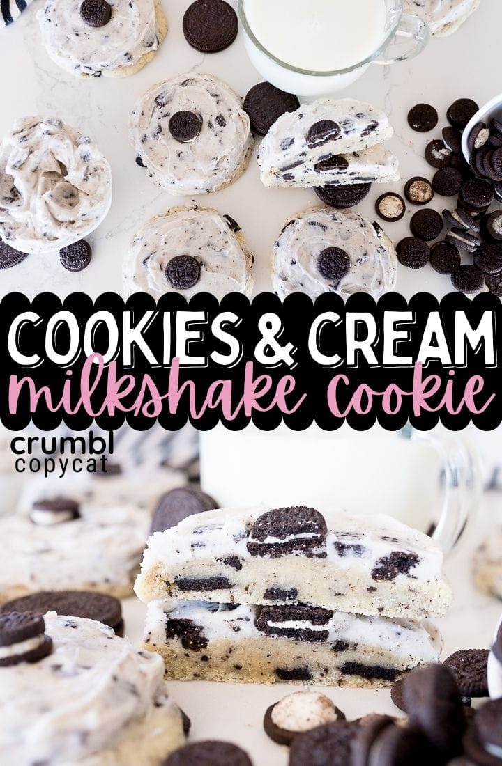 pin image for cookies and cream milkshake cookies