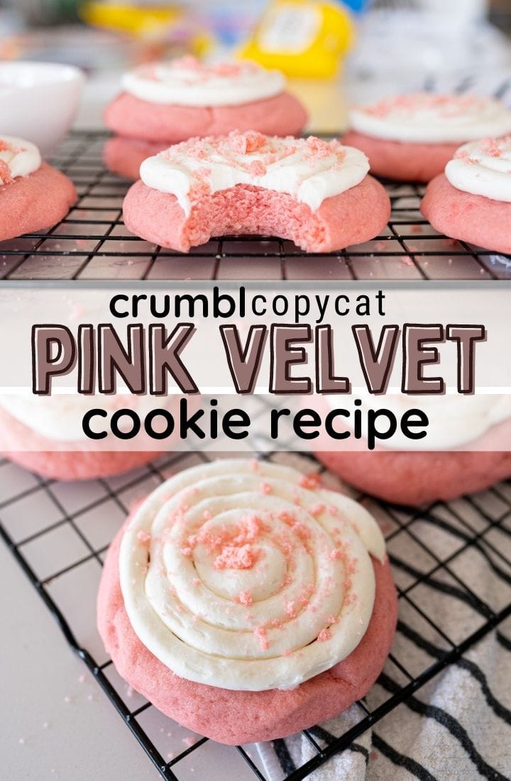 Pin image for pink velvet cookie