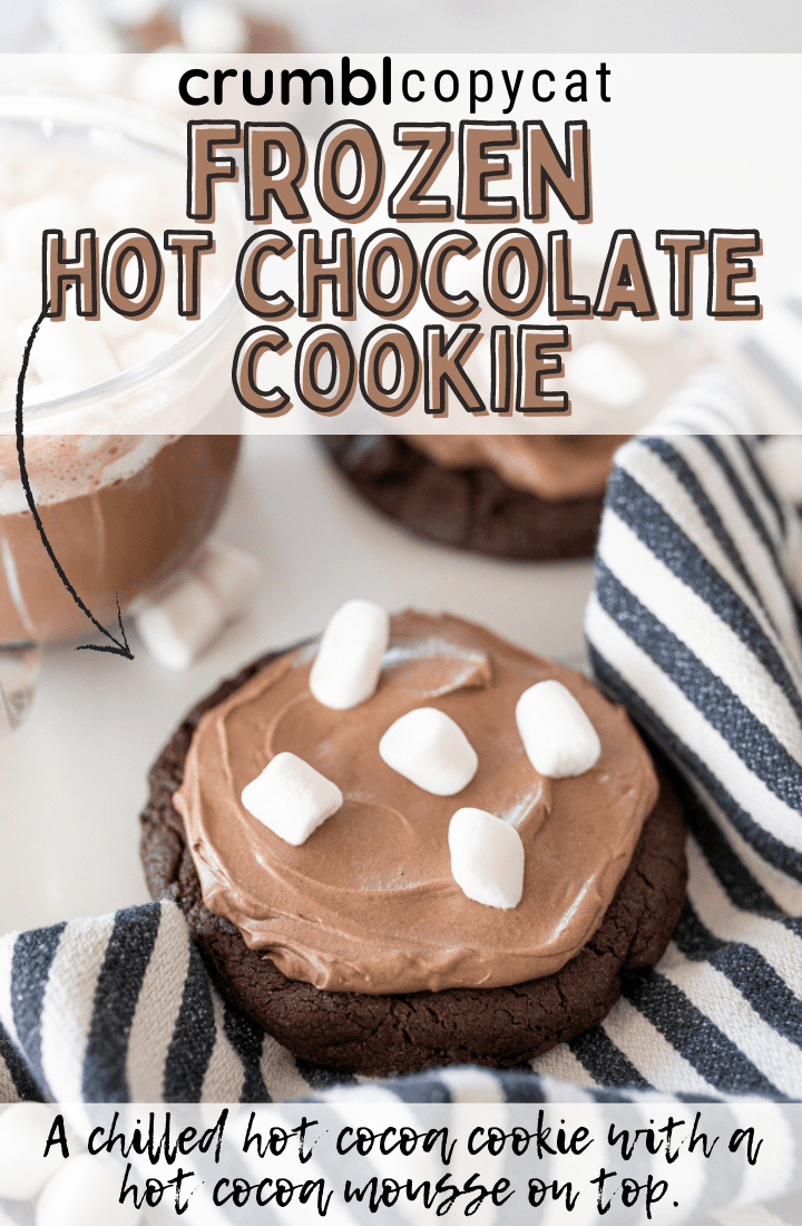 pin image for frozen hot cocoa cookies