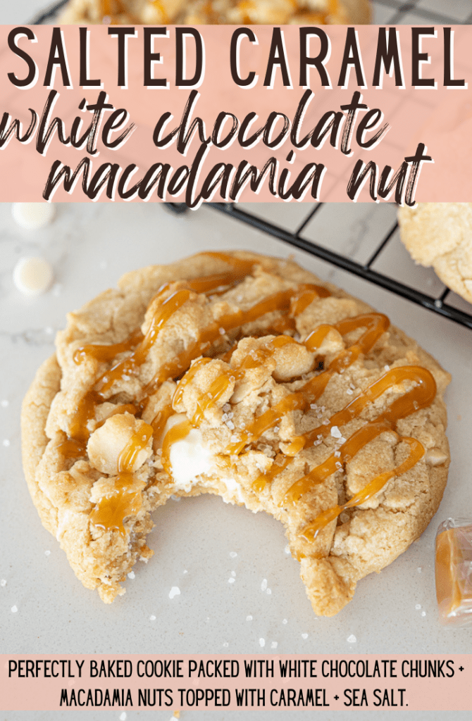 pin image for macadamia nut cookies