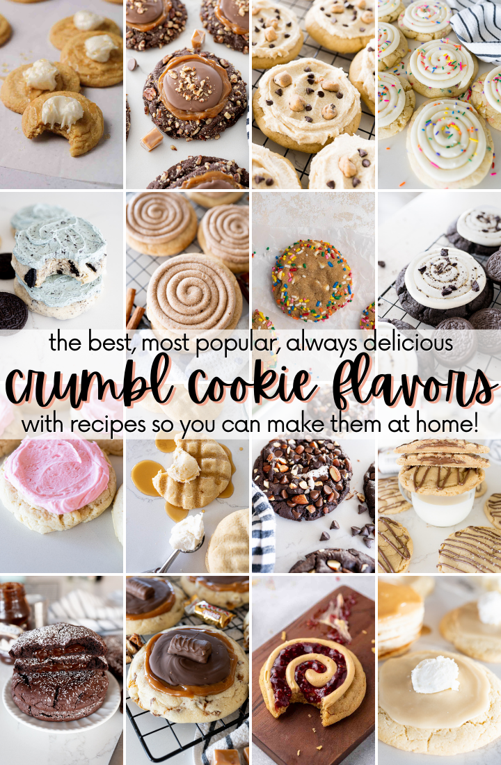 Best Crumbl Cookie Flavors & Copycat Recipes via @cookingwithkarli